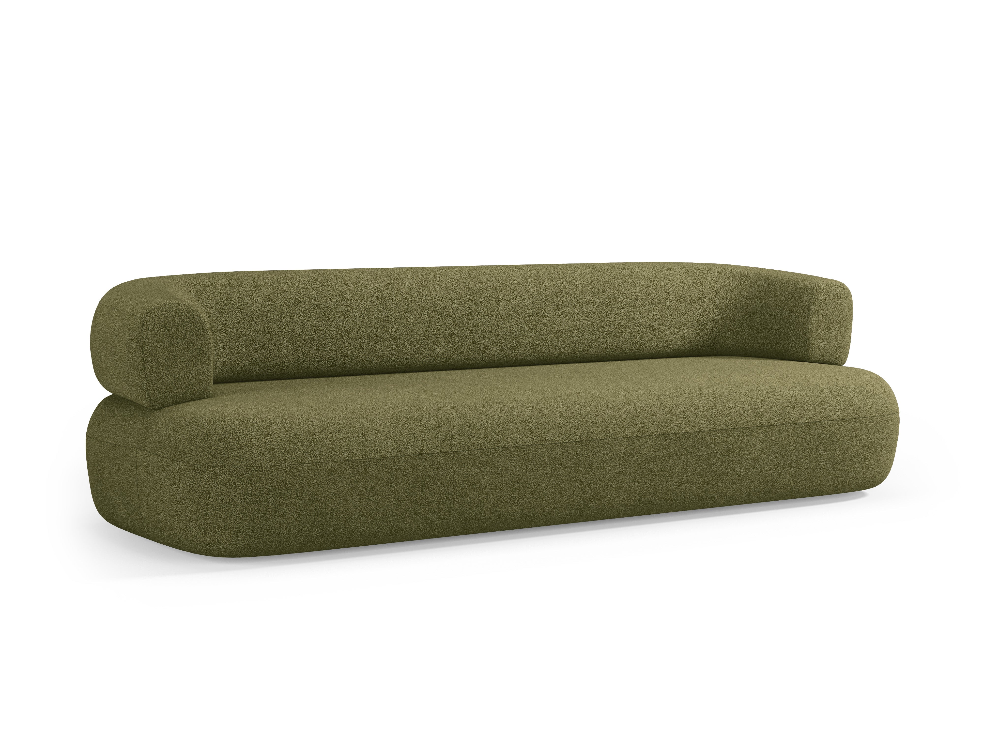 Sofa für 3,5 Personen ALDRIN in grünem Boucle