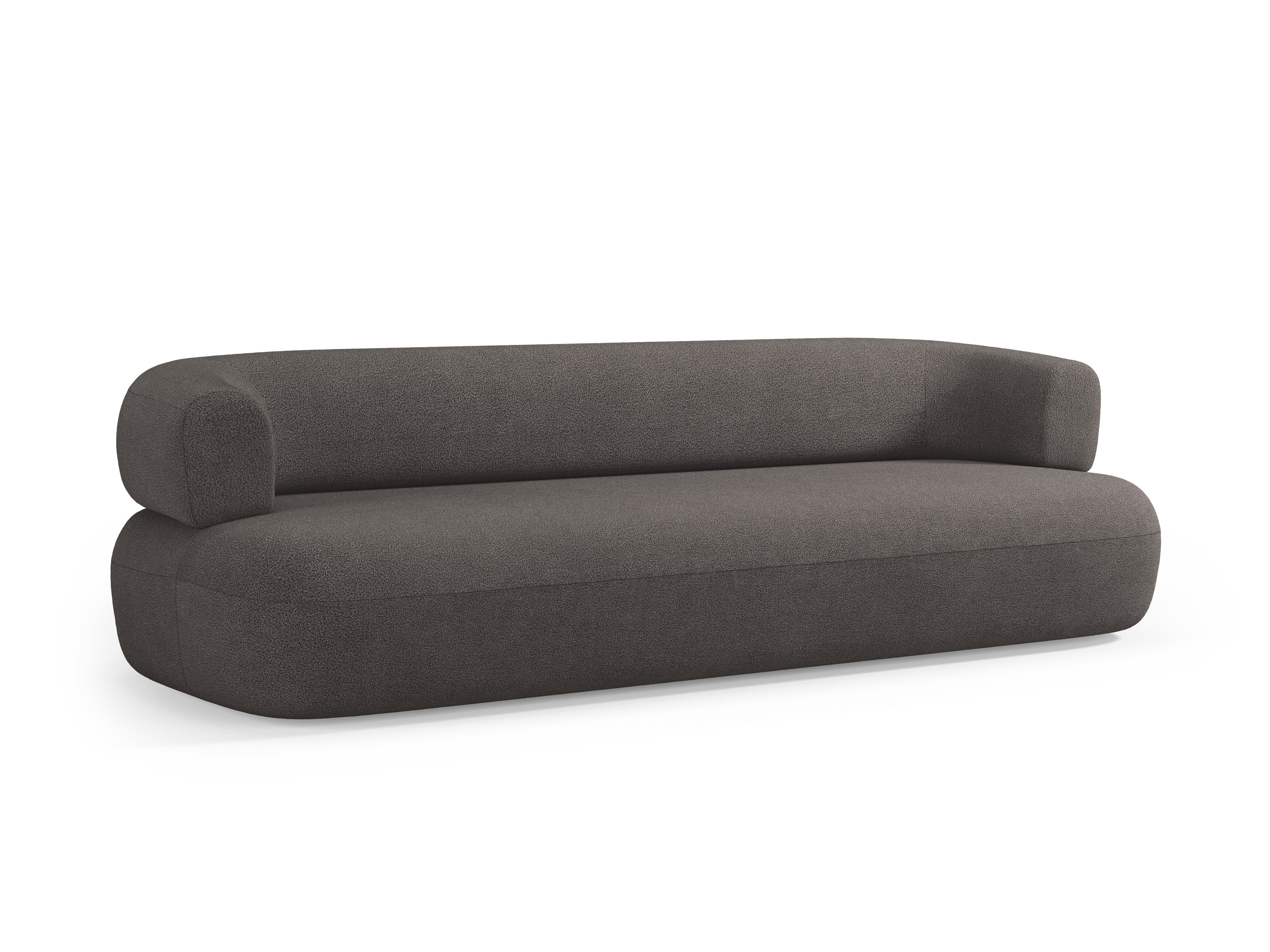 Sofa für 3,5 Personen ALDRIN in grauem Boucle