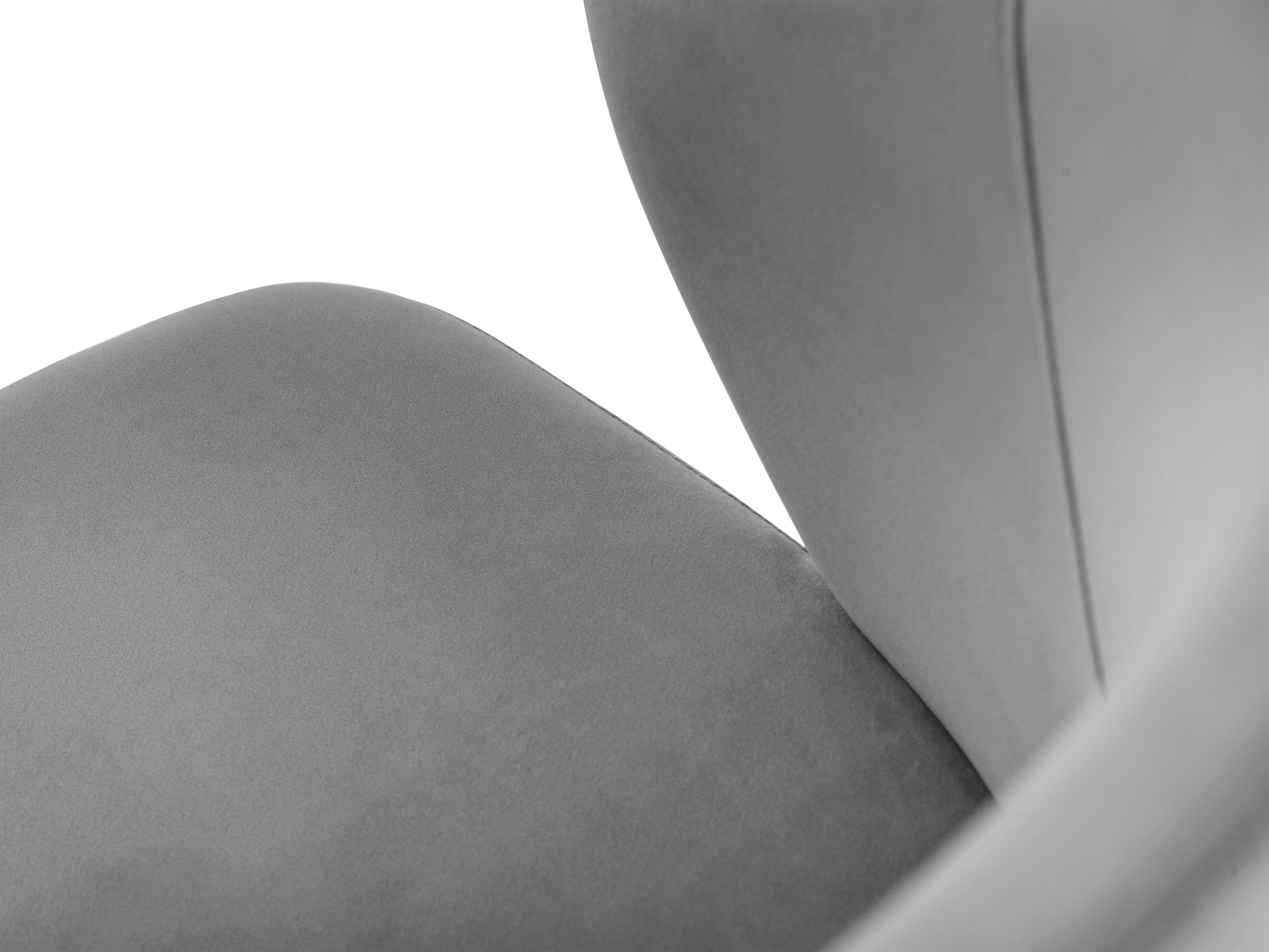 Grauer Ellipse -Stuhl