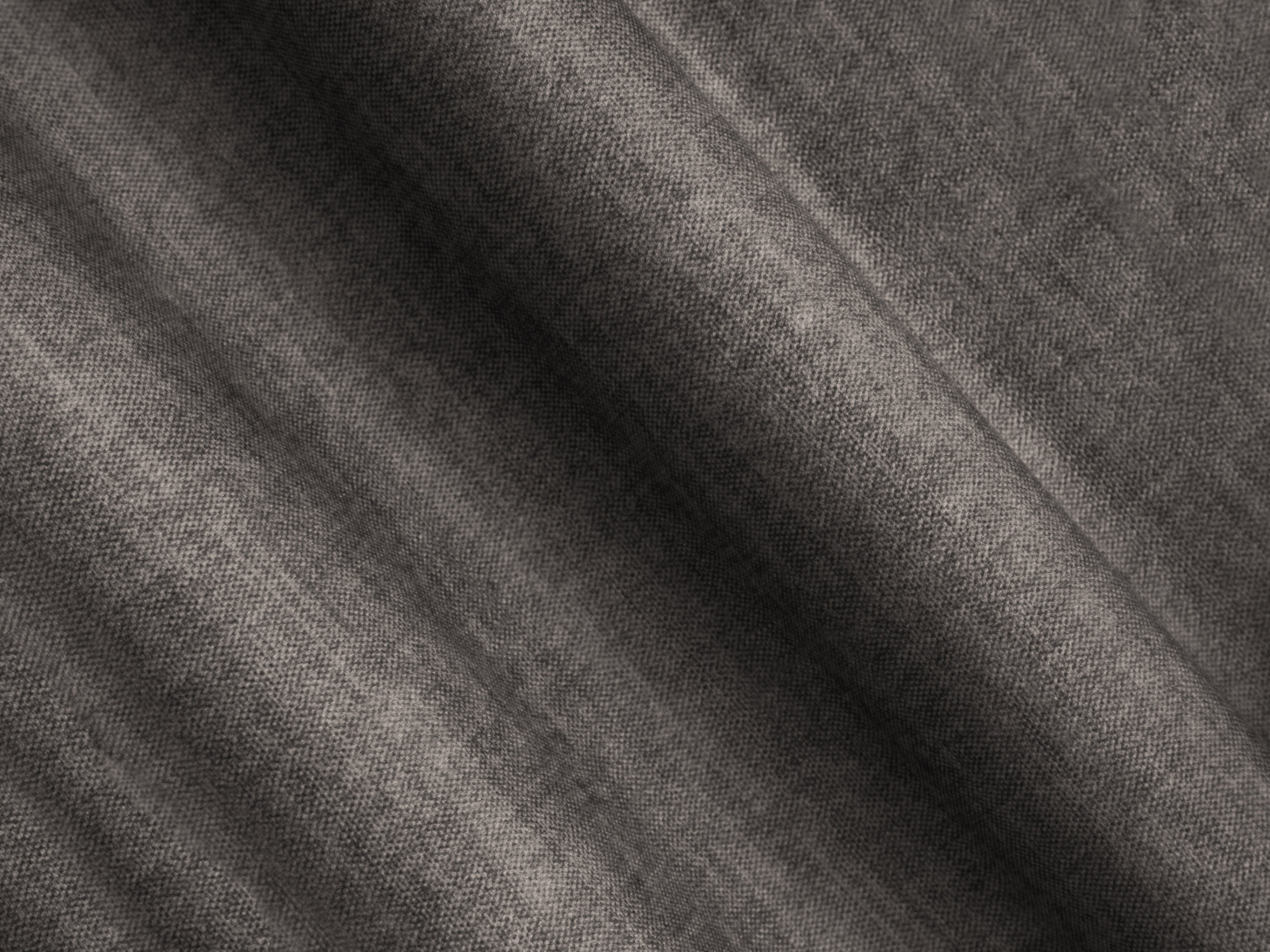 Gray Velvet Pouf ROGER