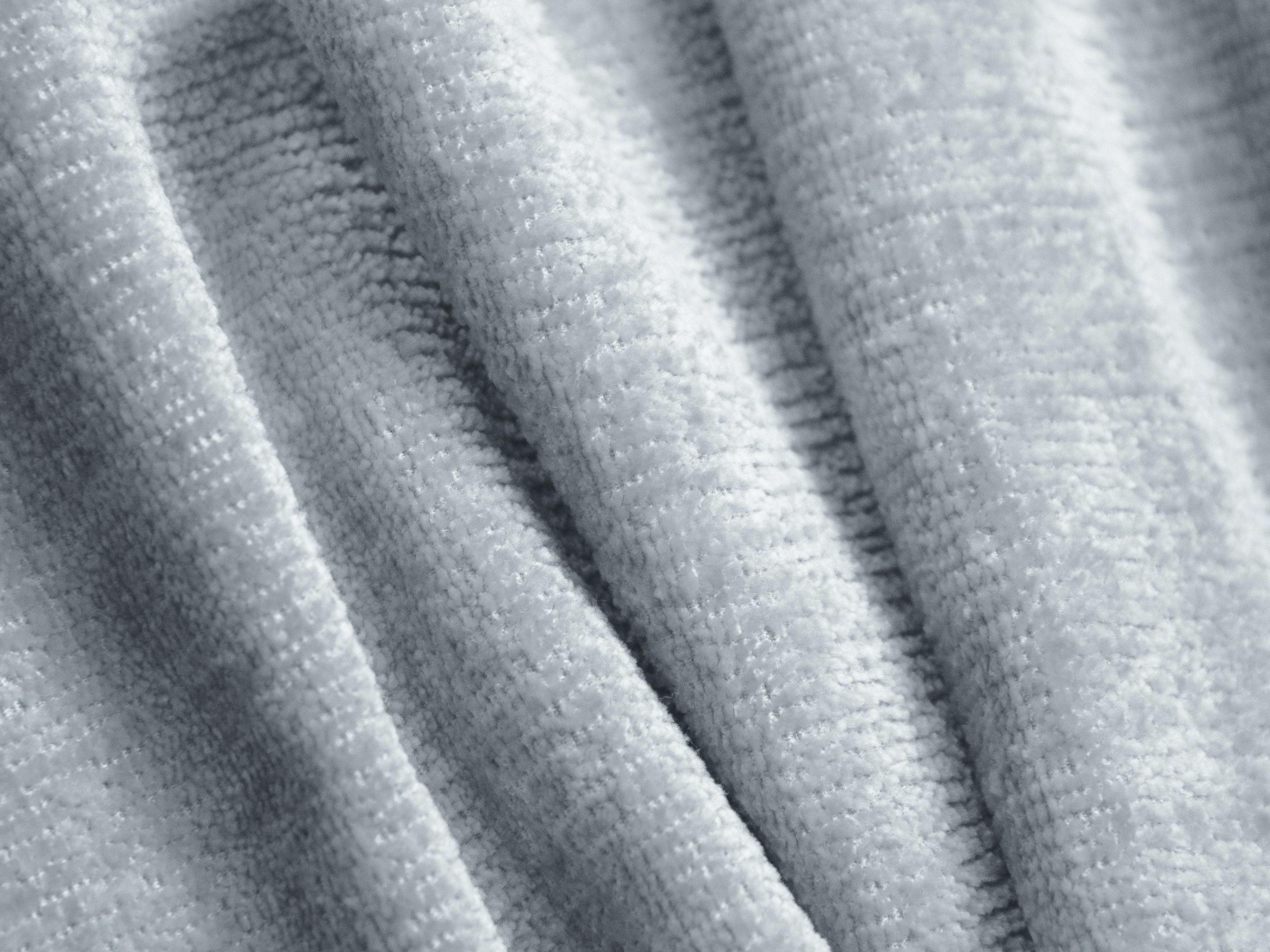 Zweisitzer-Ecksofa rechts ALDRIN in himmelblauem Chenille