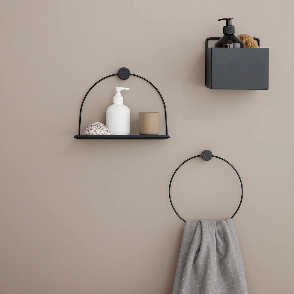 Hanging planter WALL SQUARE BOX black