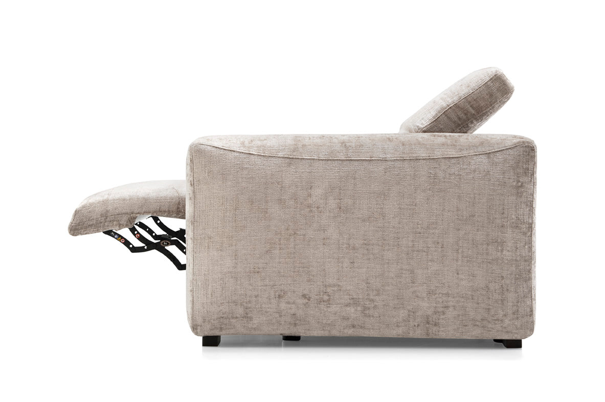 Right-sided upholstered WAVE corner sofa