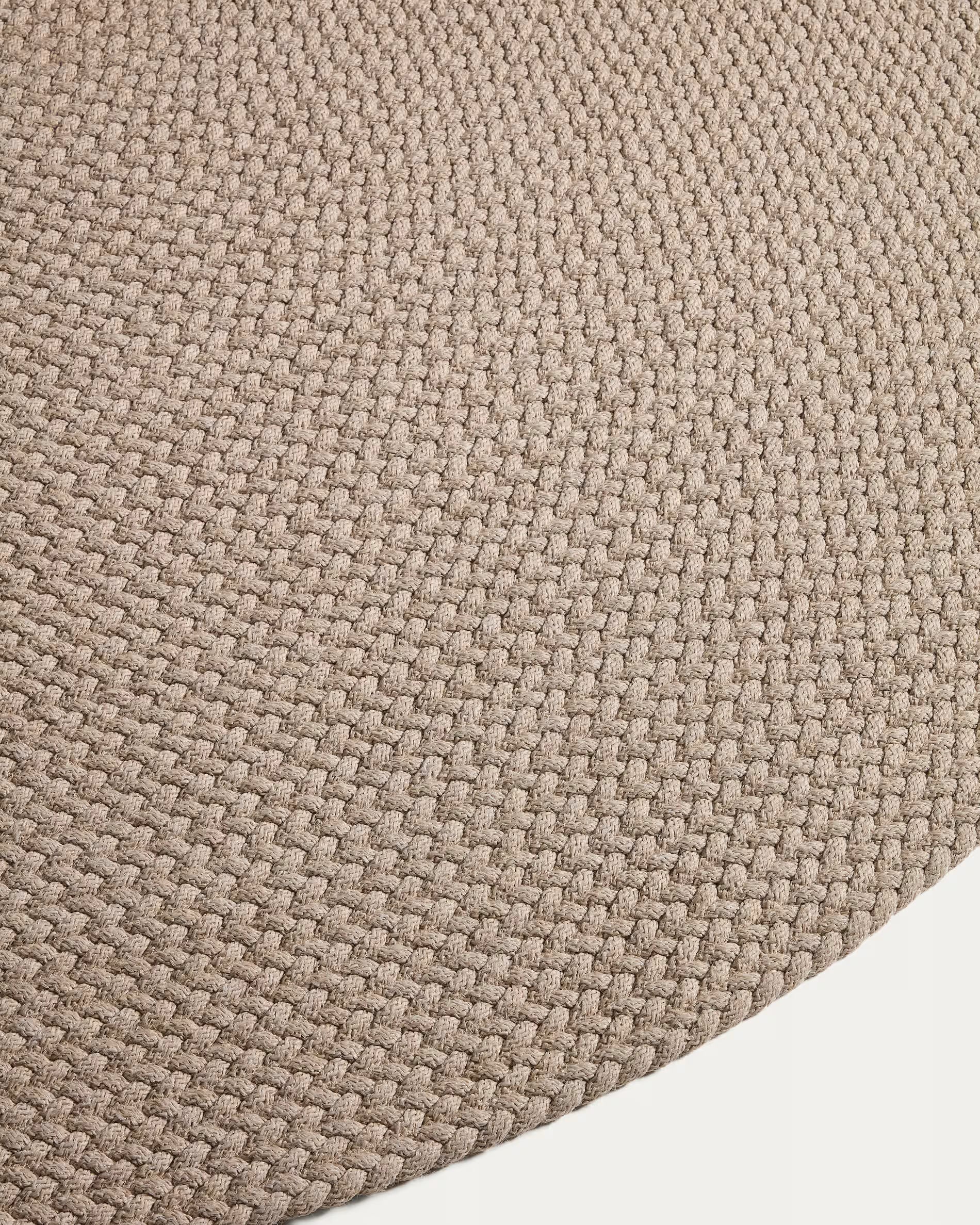 Beige Outdoor Round Rug DESPAS