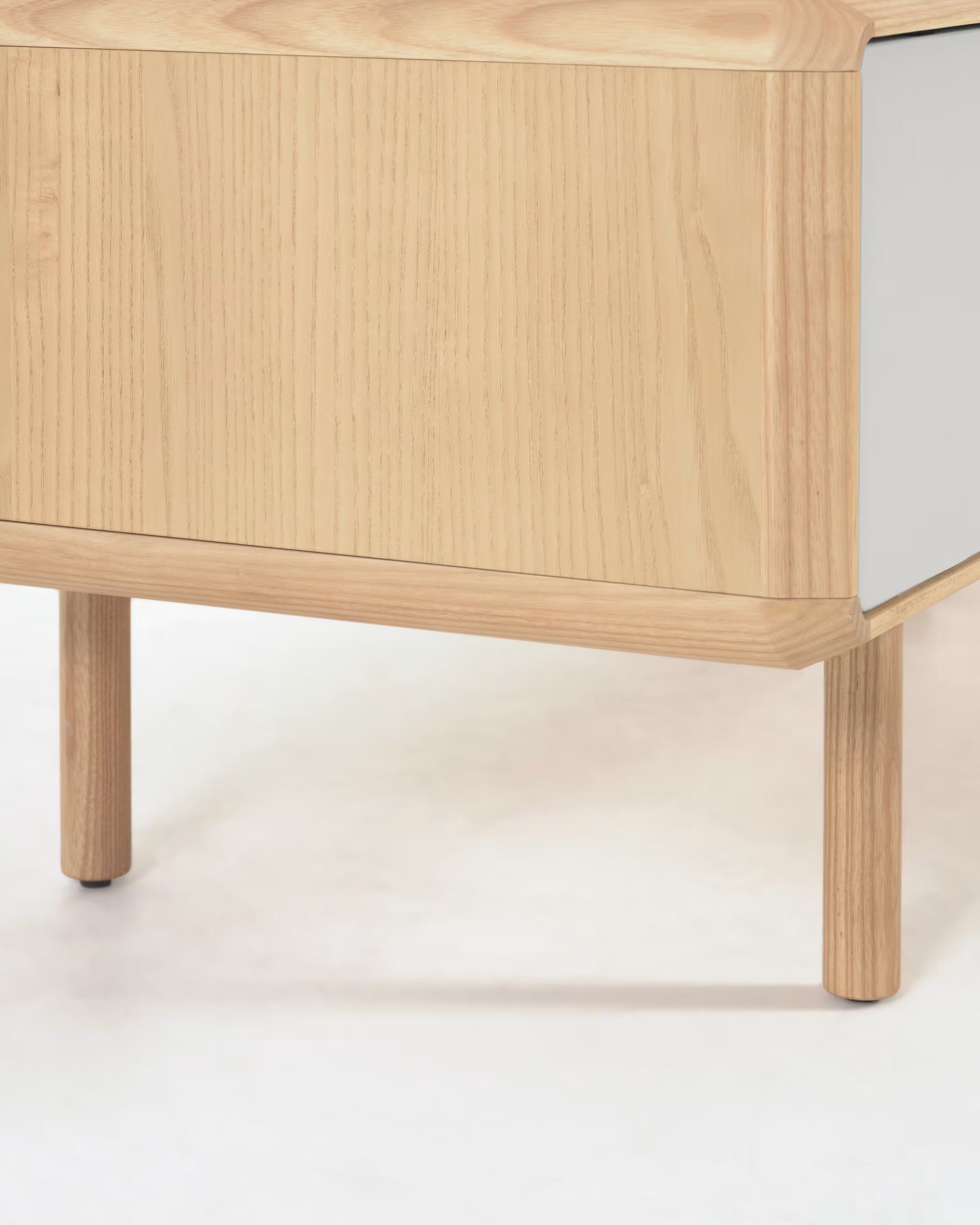 ANIELLE TV Cabinet light gray with wood