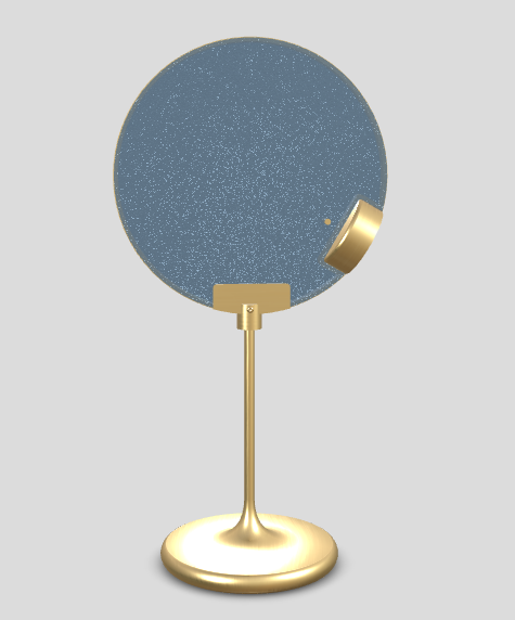 Tischlampe HORO TL gebürstetes Messing
