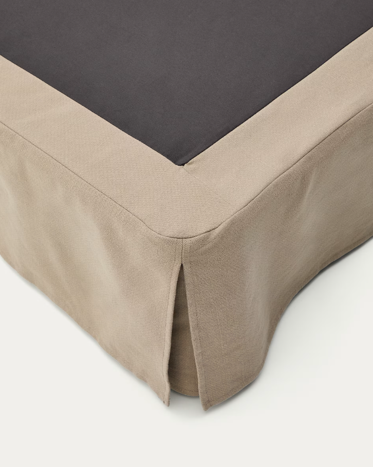 Die Basis des Jaira -Beige -Bettes