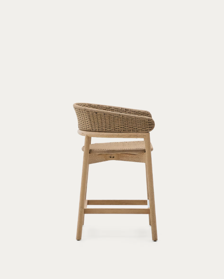 Arinella externe Hoker -Accation -Holz mit einem beige Seil