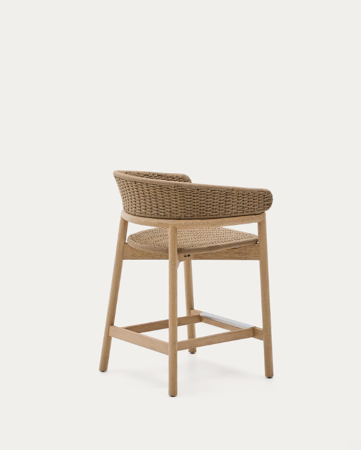 Arinella externe Hoker -Accation -Holz mit einem beige Seil