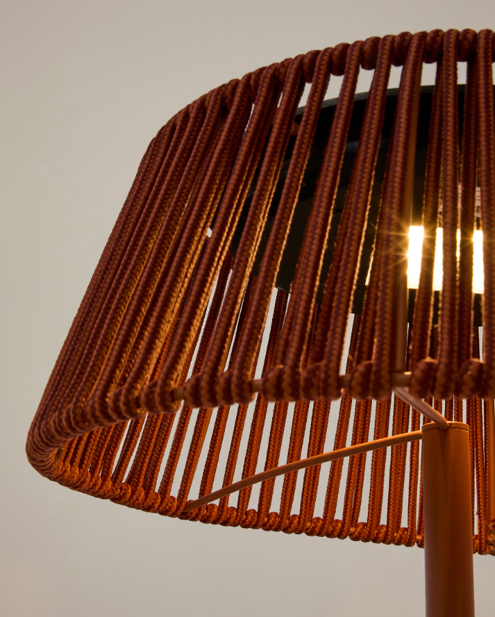 Außenstehlampe Aldet Lina in Terrakotta