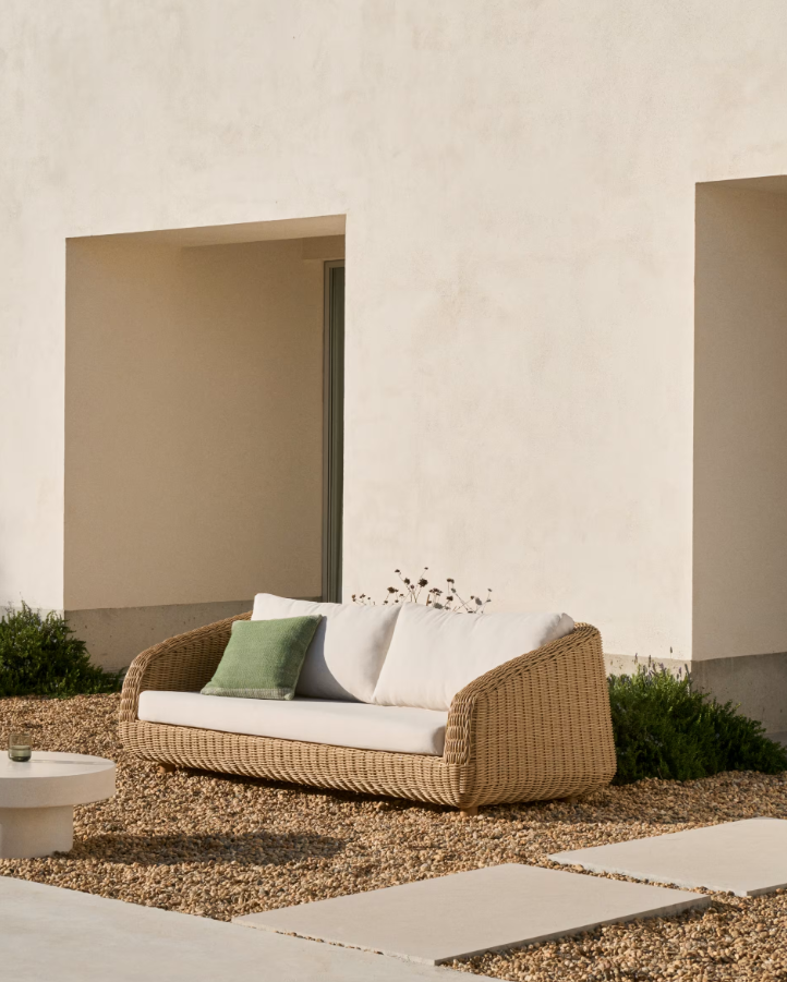Externes Sofa Frohe synthetischer Rattan