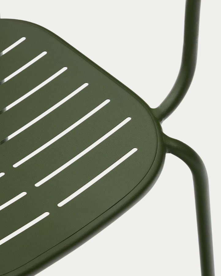Gartenstuhl mit Armlehnen Brai Green Stal