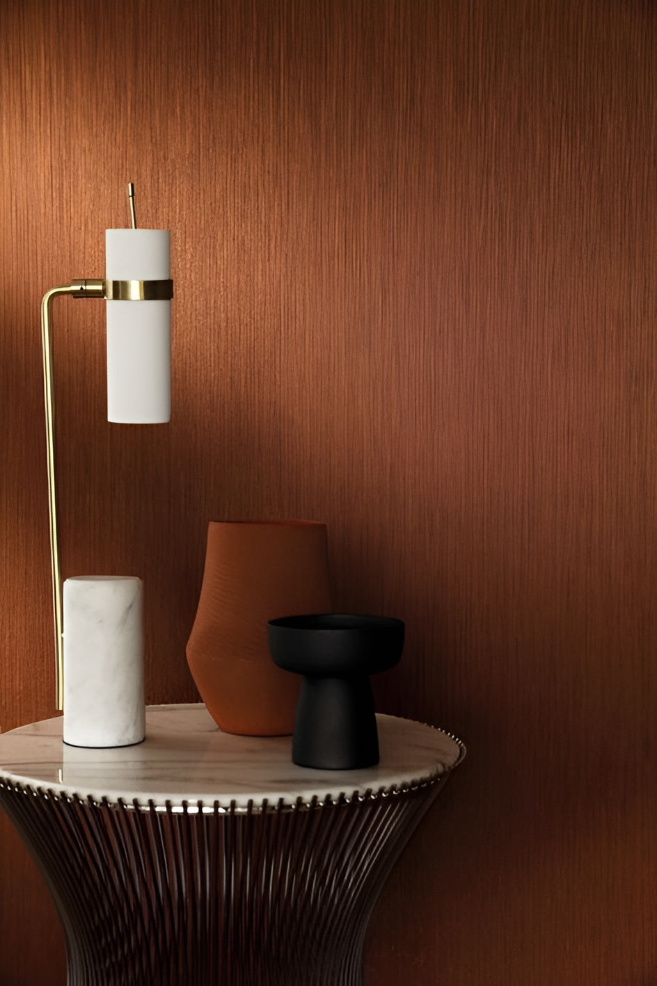 Textilstruktur-Tapete mit vertikalen Streifen JUSSIEU - CELADON seledin