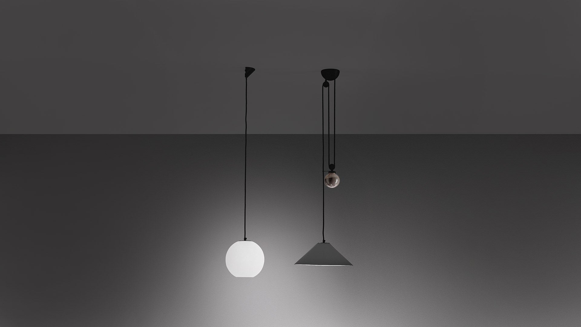 Hanging Lamp AGGREGATO SPHERE White Opal
