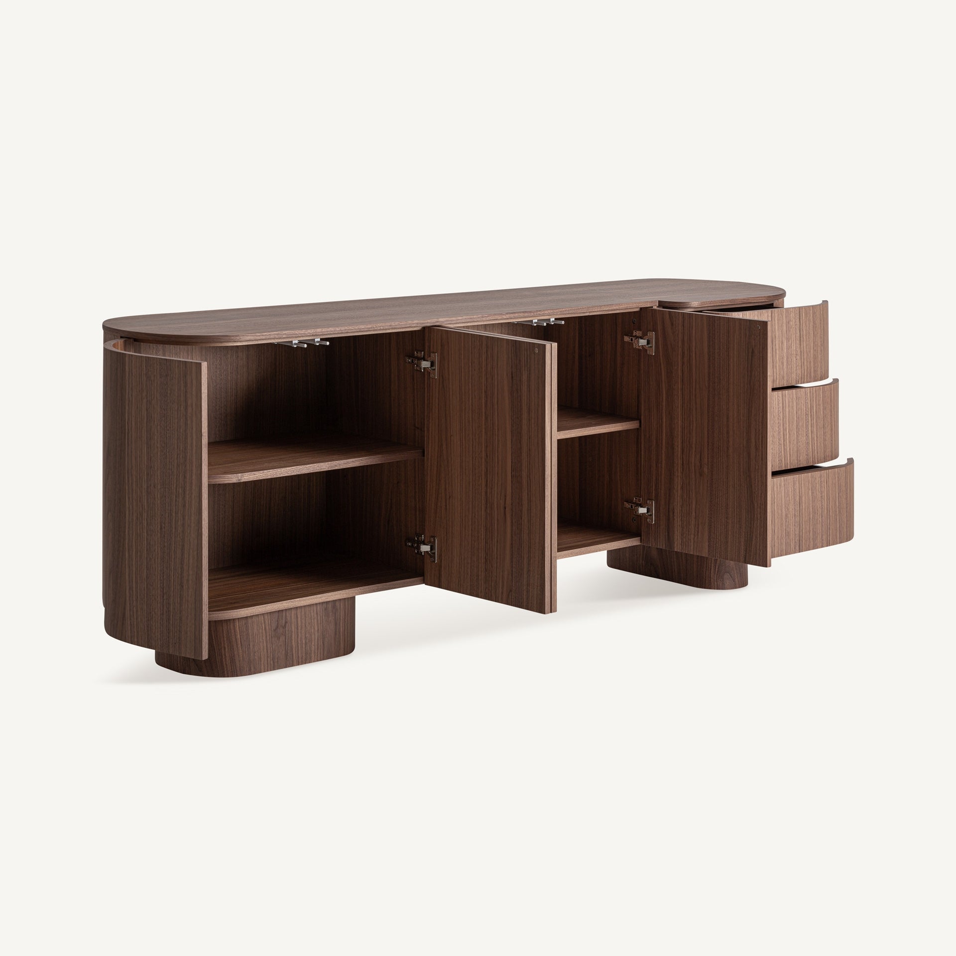Kommode KEXBY Nuss furniert