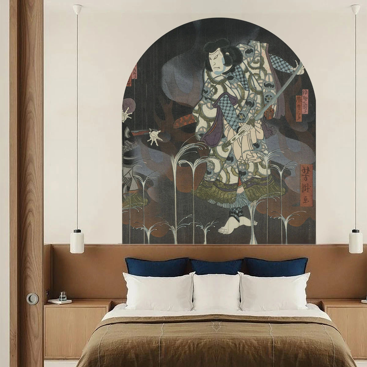 Vlies-Tapete in Bogenform SHOGUNS SHADOW dunkelgrau