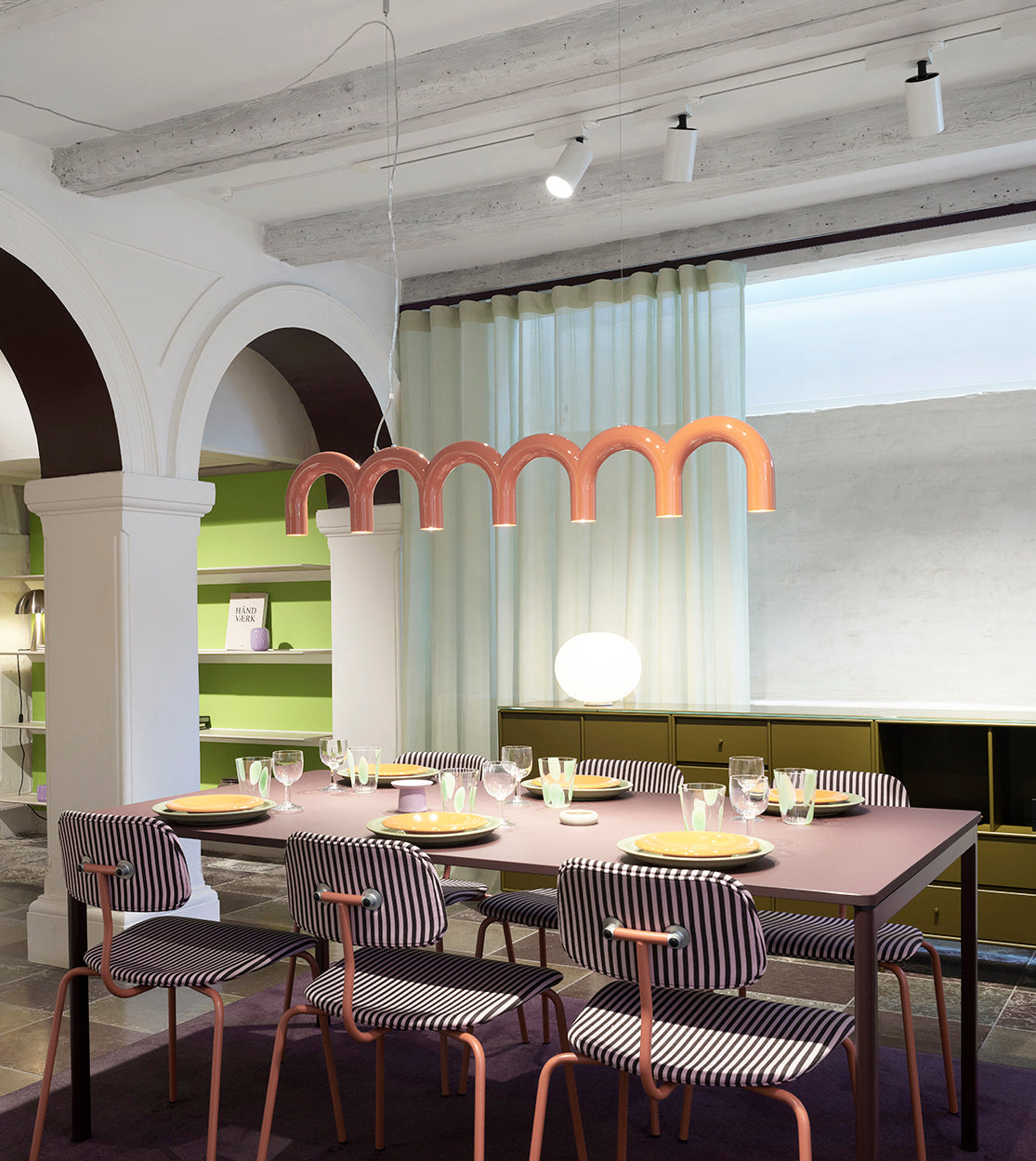 Pendelleuchte ARCH STRAIGHT beige