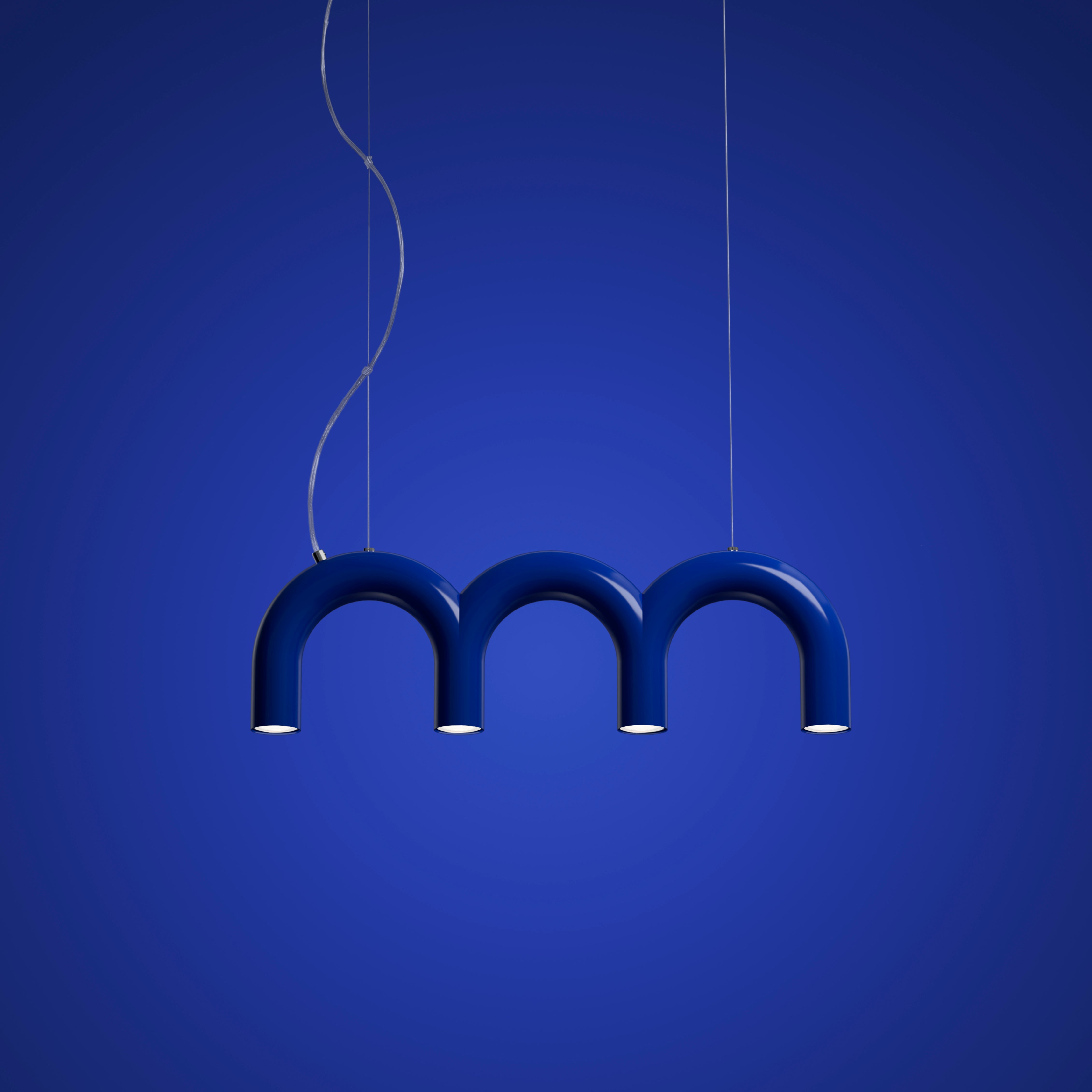 Pendelleuchte ARCH TRIPLETTE blau