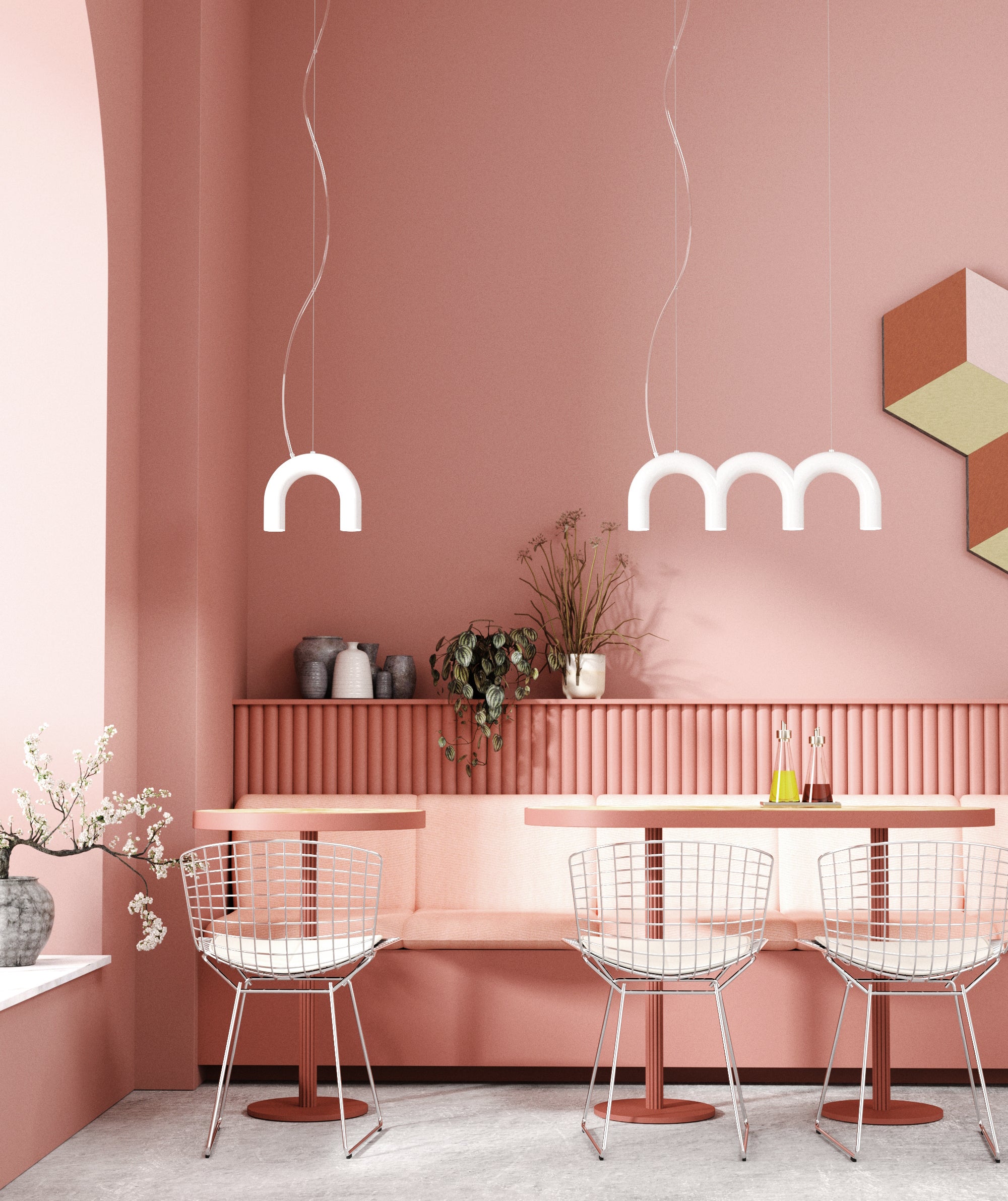 Pendelleuchte ARCH TRIPLETTE weiß