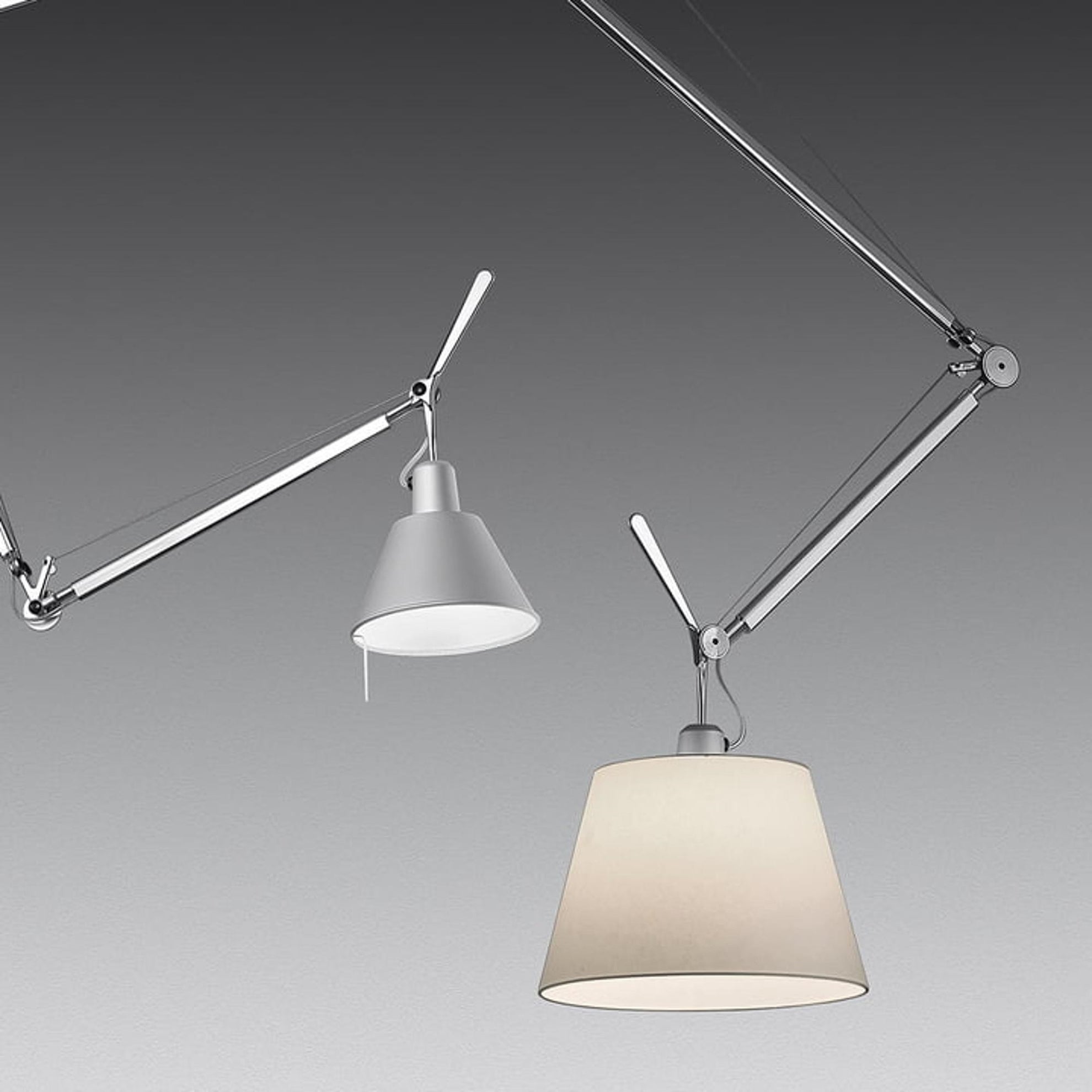 TOLOMEO Gray Satin Pendant Lamp