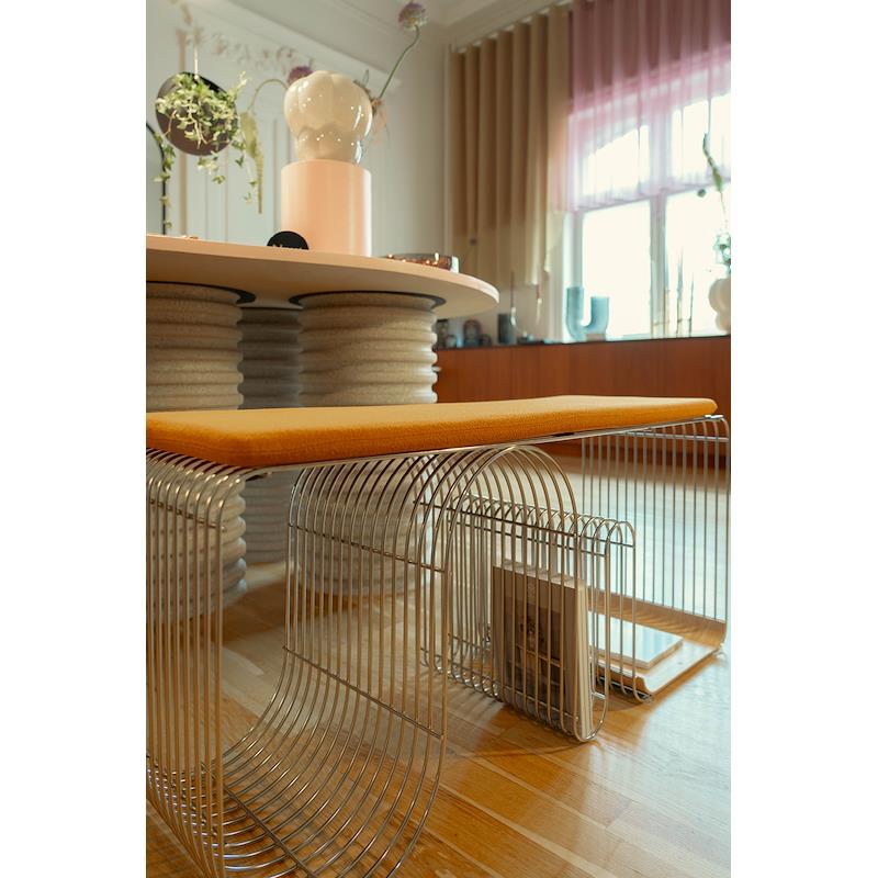 Sitzkissen CURVA braunes Bouclé