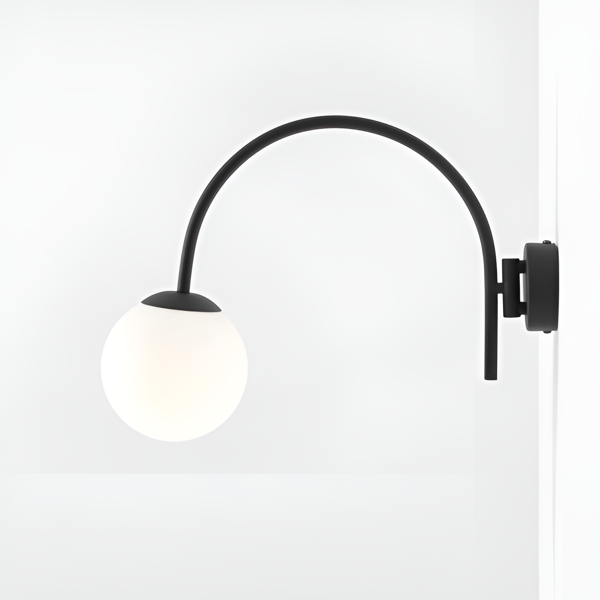 Wandleuchte mit Arm NAVE schwarz