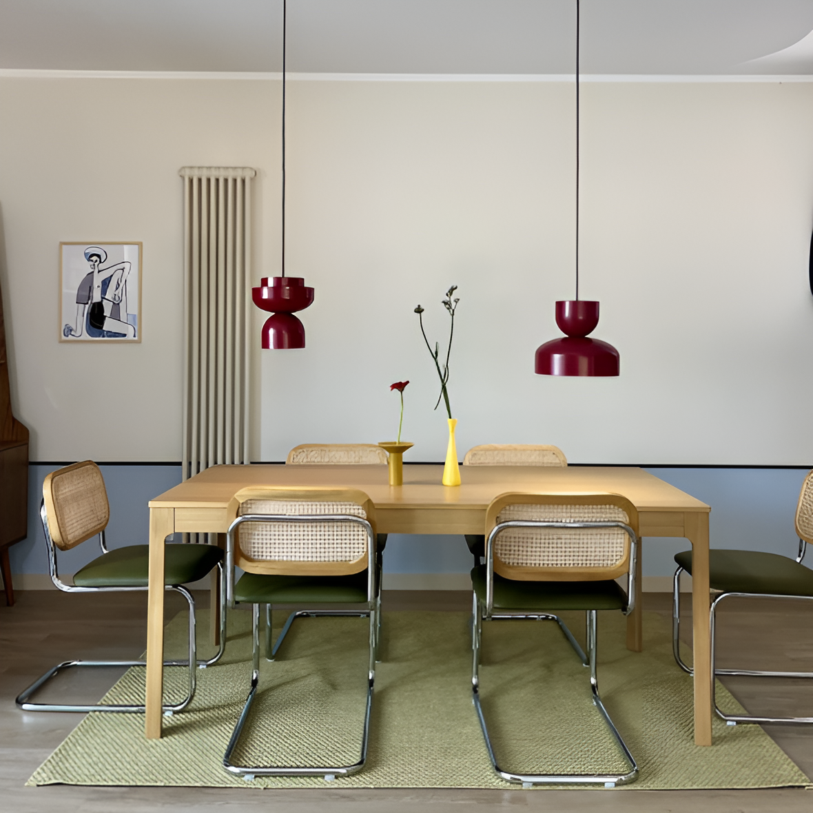 Hanging lamp burgundy