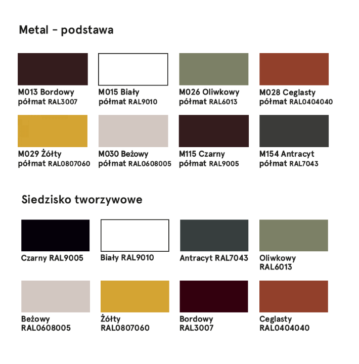 Krzesło BALTIC 2 REMIX metalowa podstawa – .mdd