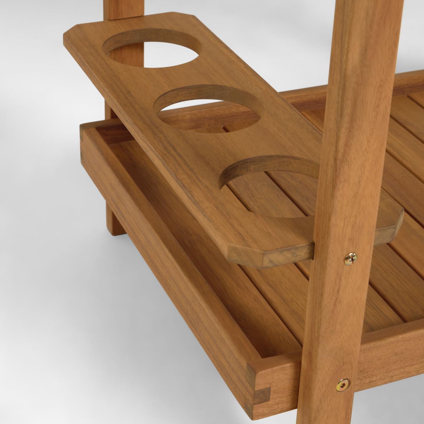 Barek ogrodowy FELISA lite drewno akacjowe La Forma Eye on Design