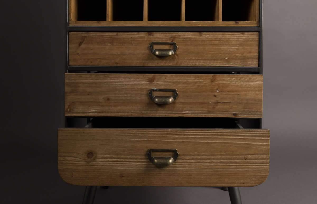 Barek VINO drewniany z żelazną podstawą Dutchbone Eye on Design