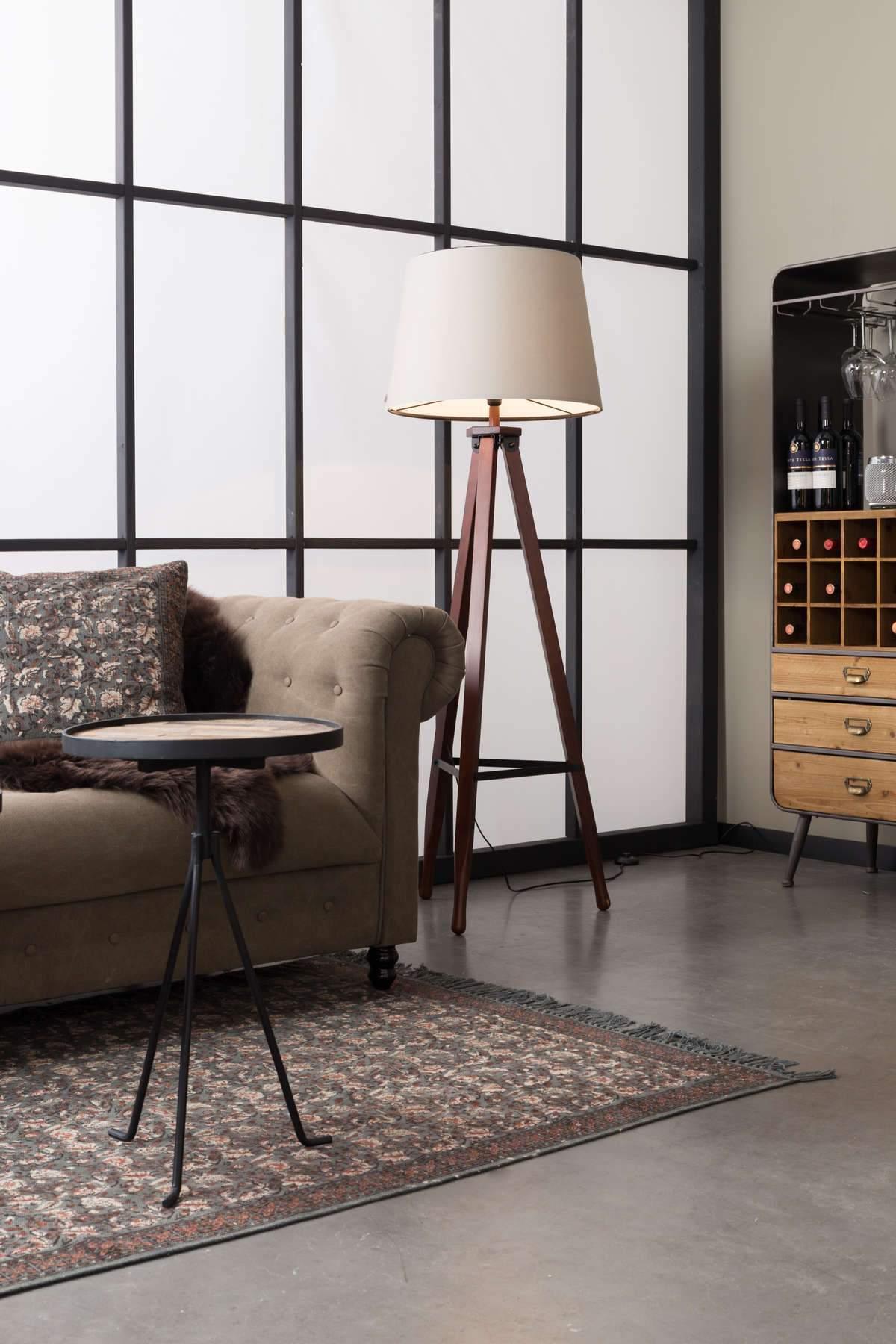 Barek VINO drewniany z żelazną podstawą Dutchbone Eye on Design