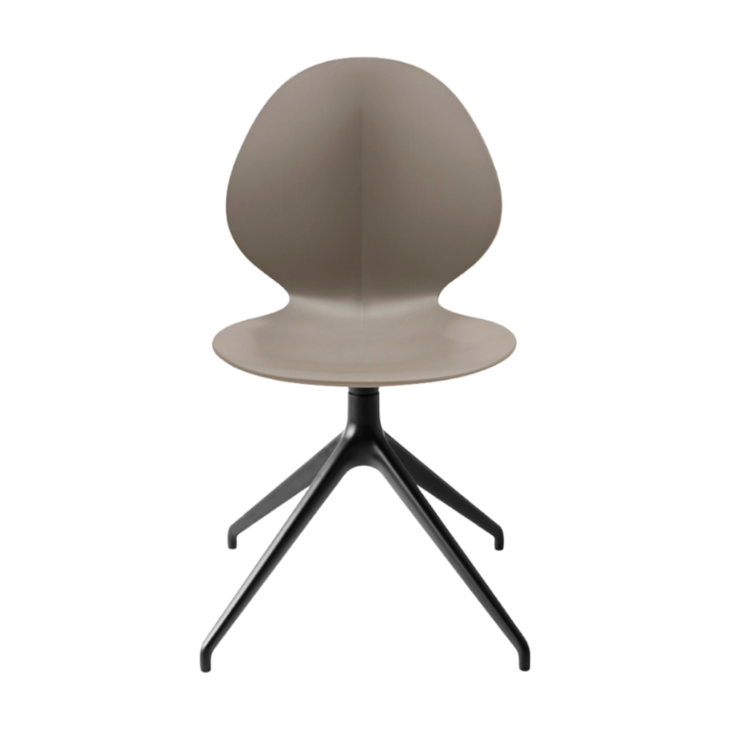 BASIL taupe swivel chair