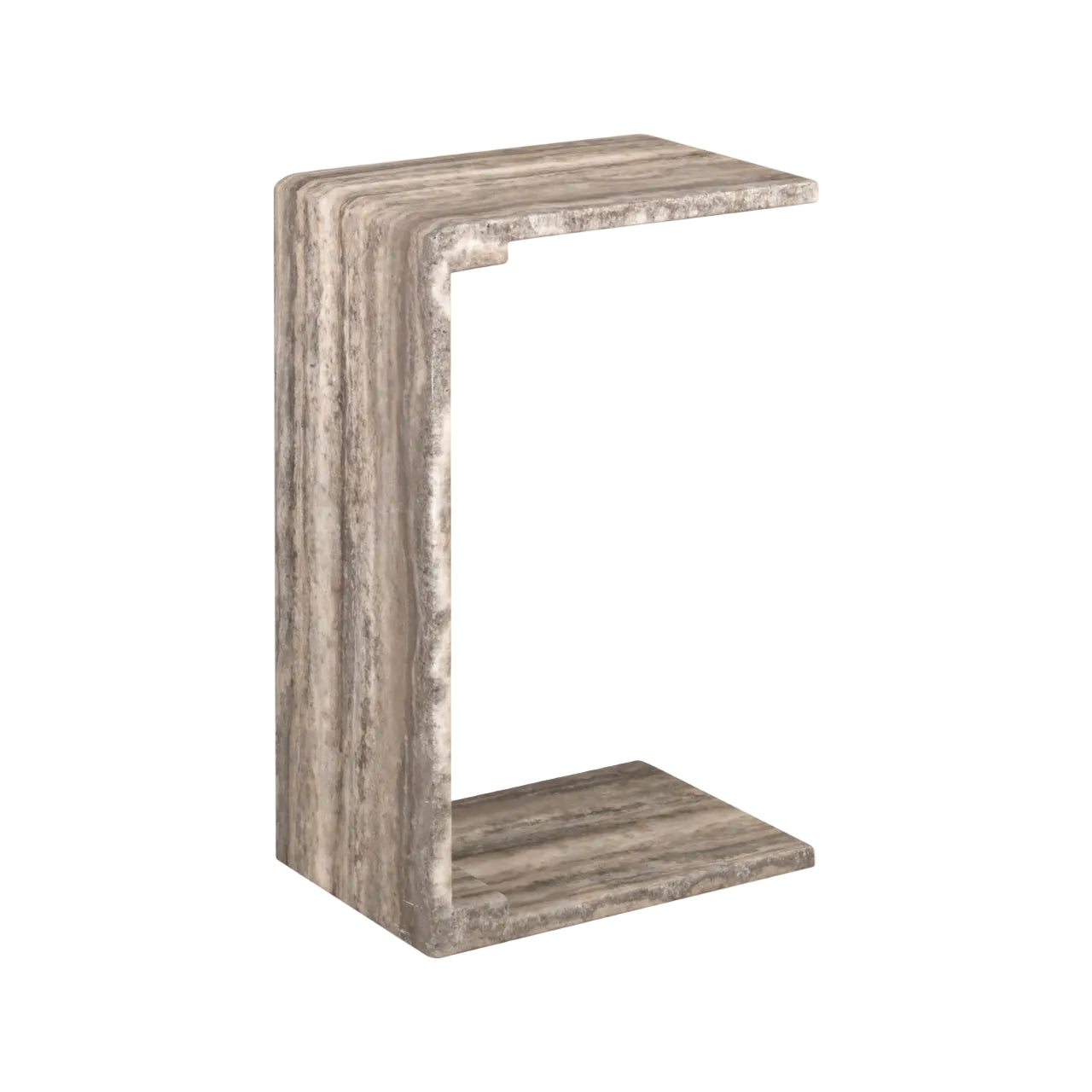 Beistelltisch DULCE grau-beige Marmor