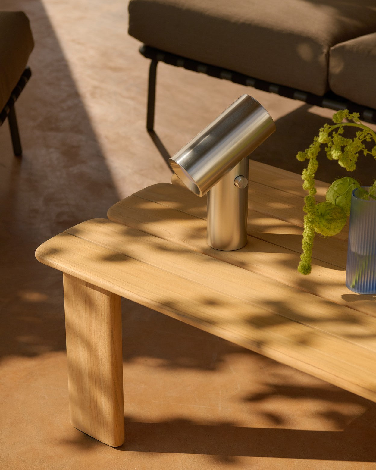 Tragbare Lampe BEAM poliertes Aluminium
