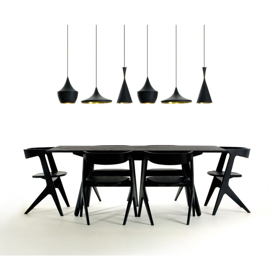 BEAT pendant lamp black with copper