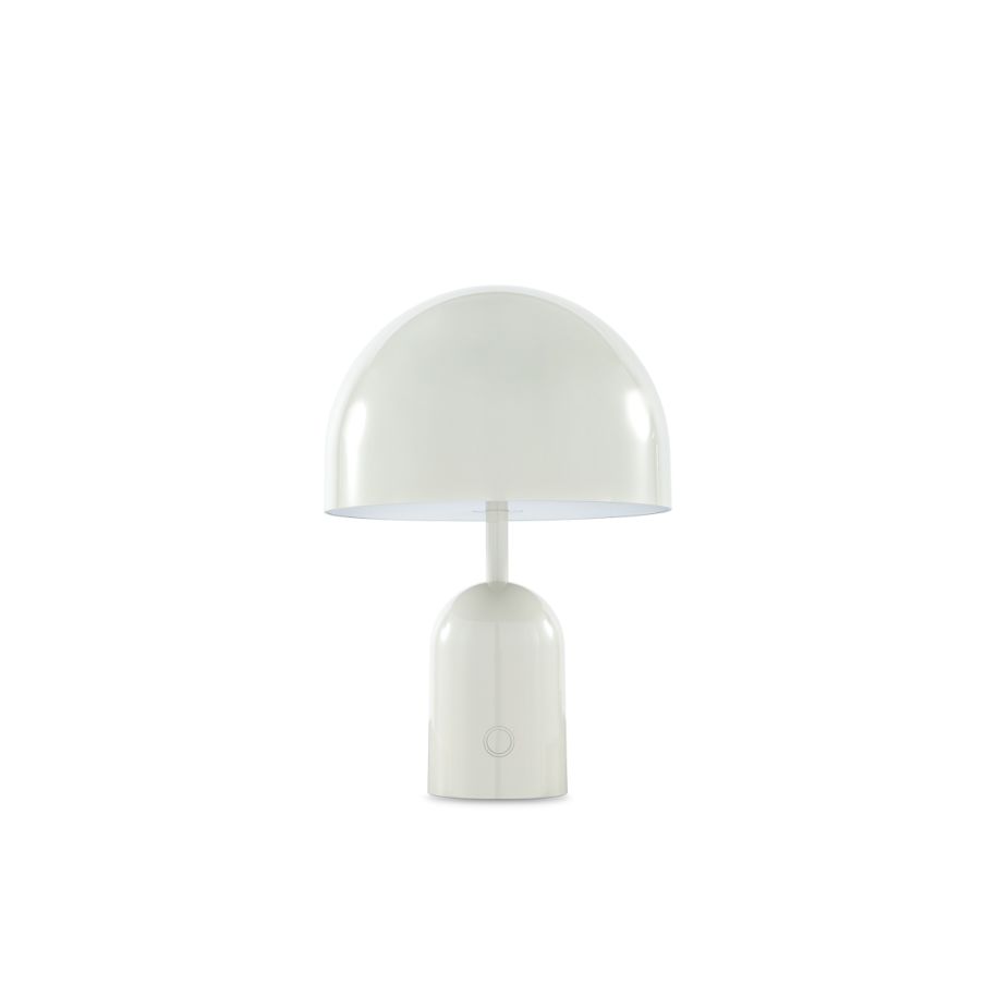 Glocken hellgraue tragbare Lampe