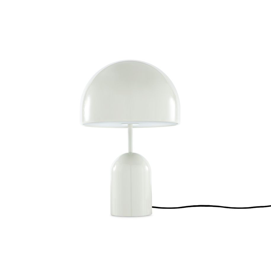 Glocken hellgraue Tischlampe