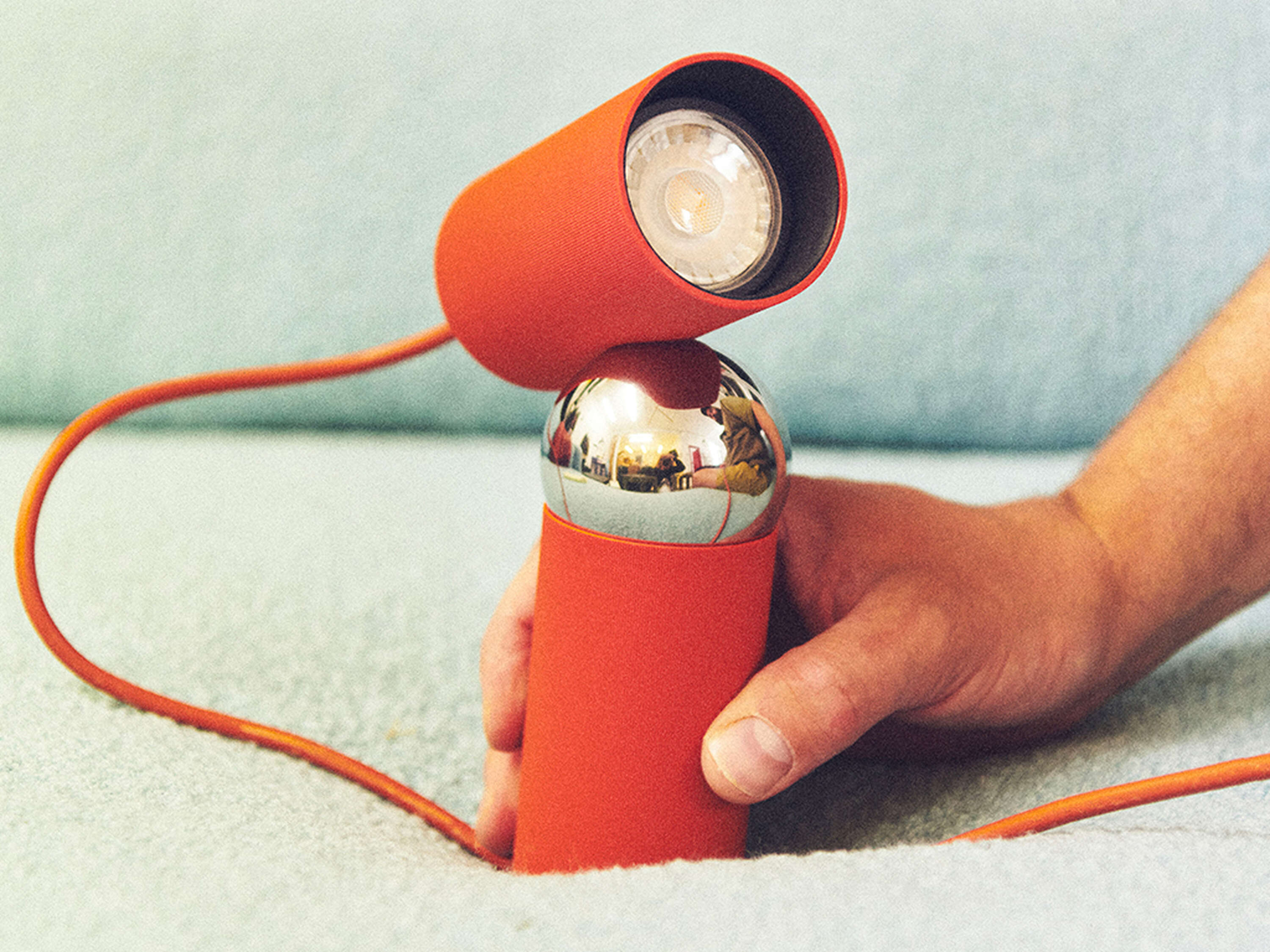 Tischlampe BILBOQUET rot-orange