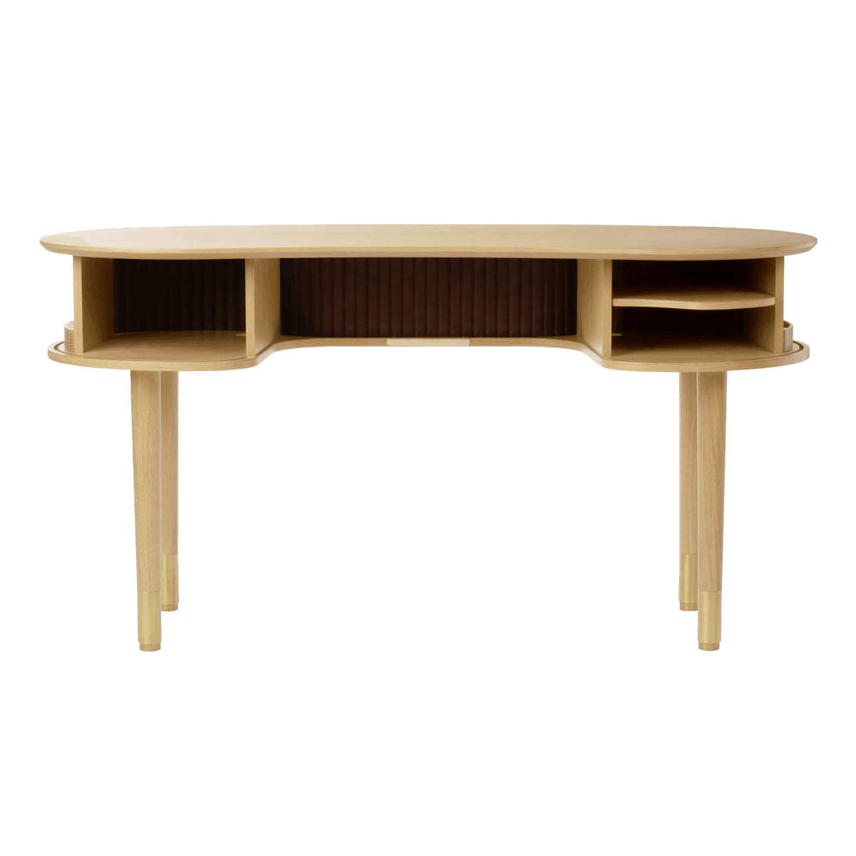 Biurko AUDACIOUS węglowy czarny z dębem UMAGE Eye on Design