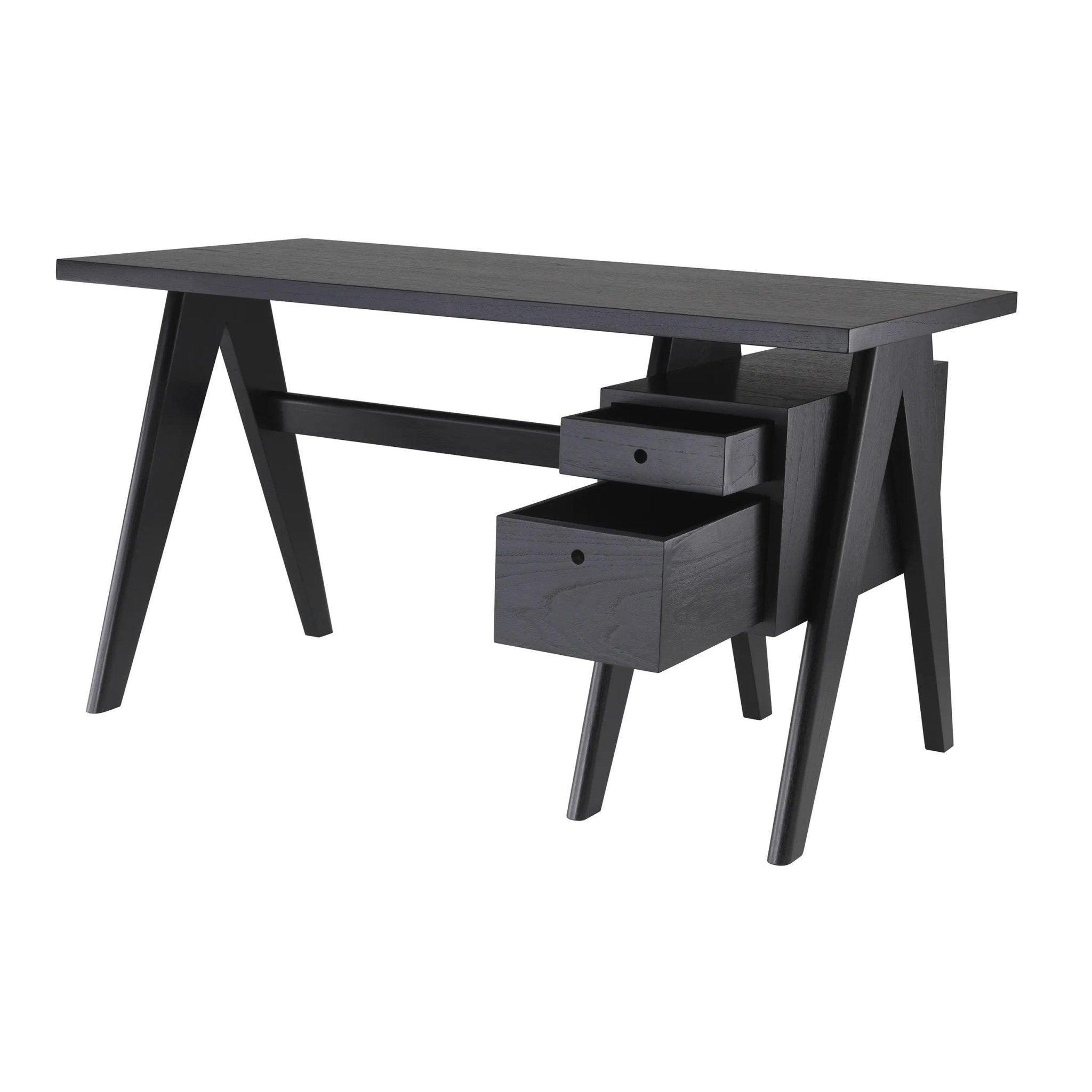 Biurko JULLIEN czarne drewno Eichholtz Eye on Design