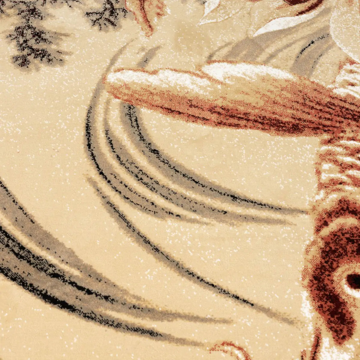 LEGEND OF KOI TEPPICH beige mit braun