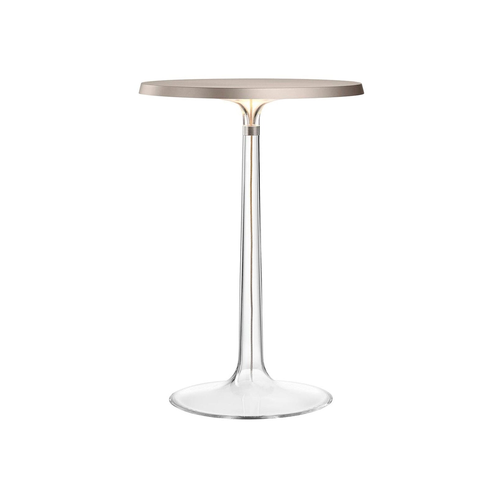 BON JOUR matte chrome table lamp