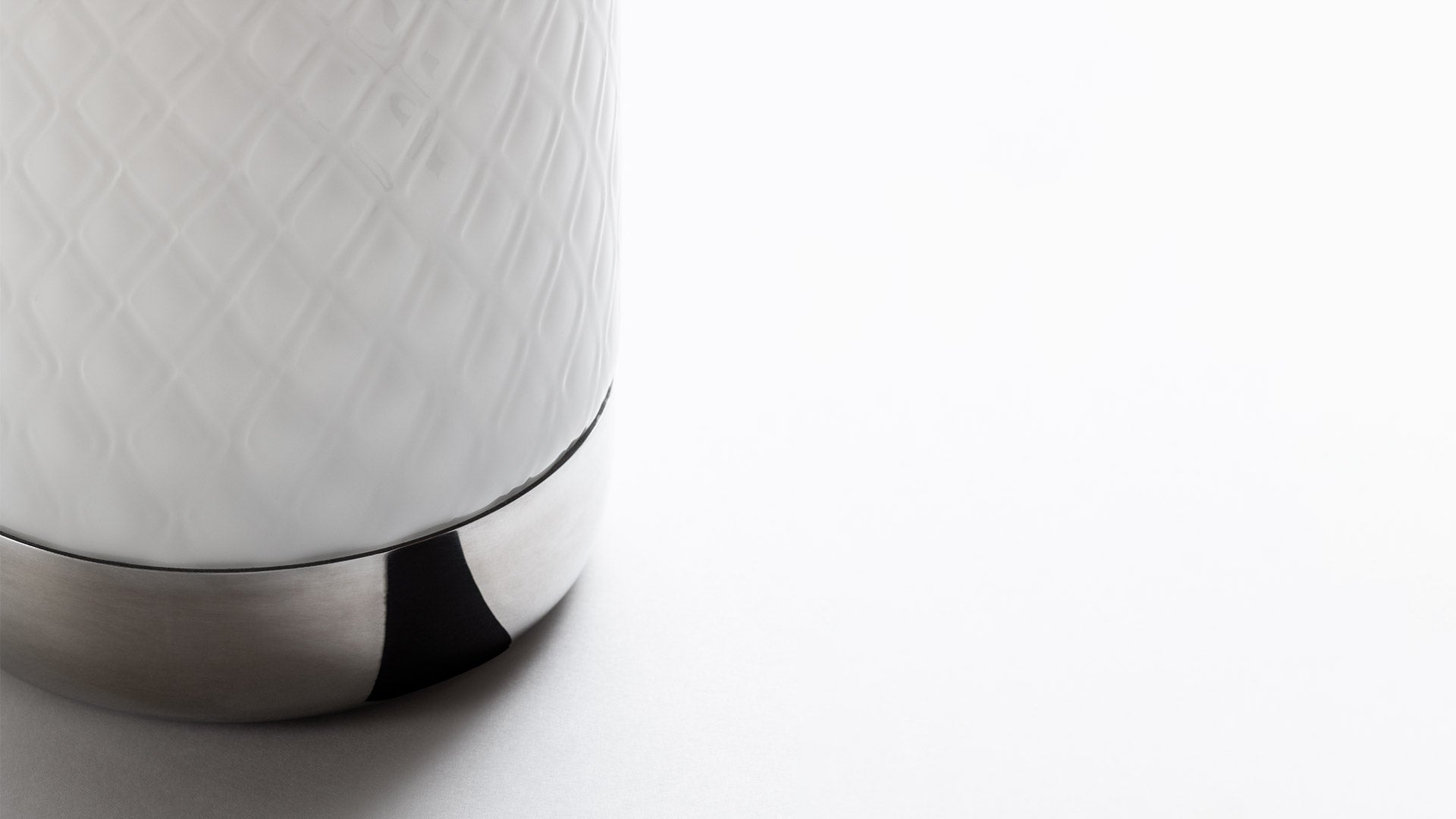 Tragbare Lampe BONTA PLATE weiß mit grau