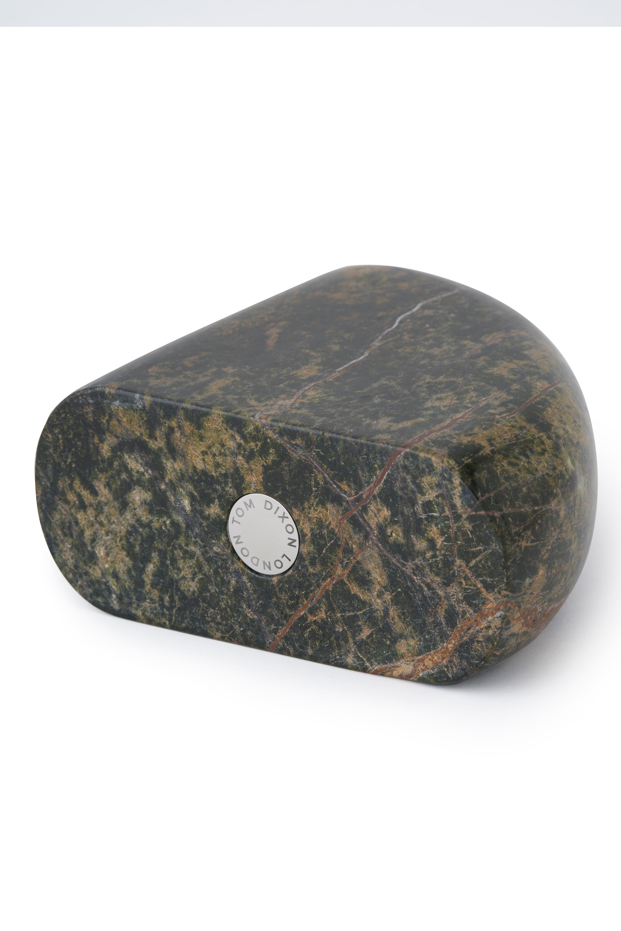 Wazon BOULDER zielony marmur forest