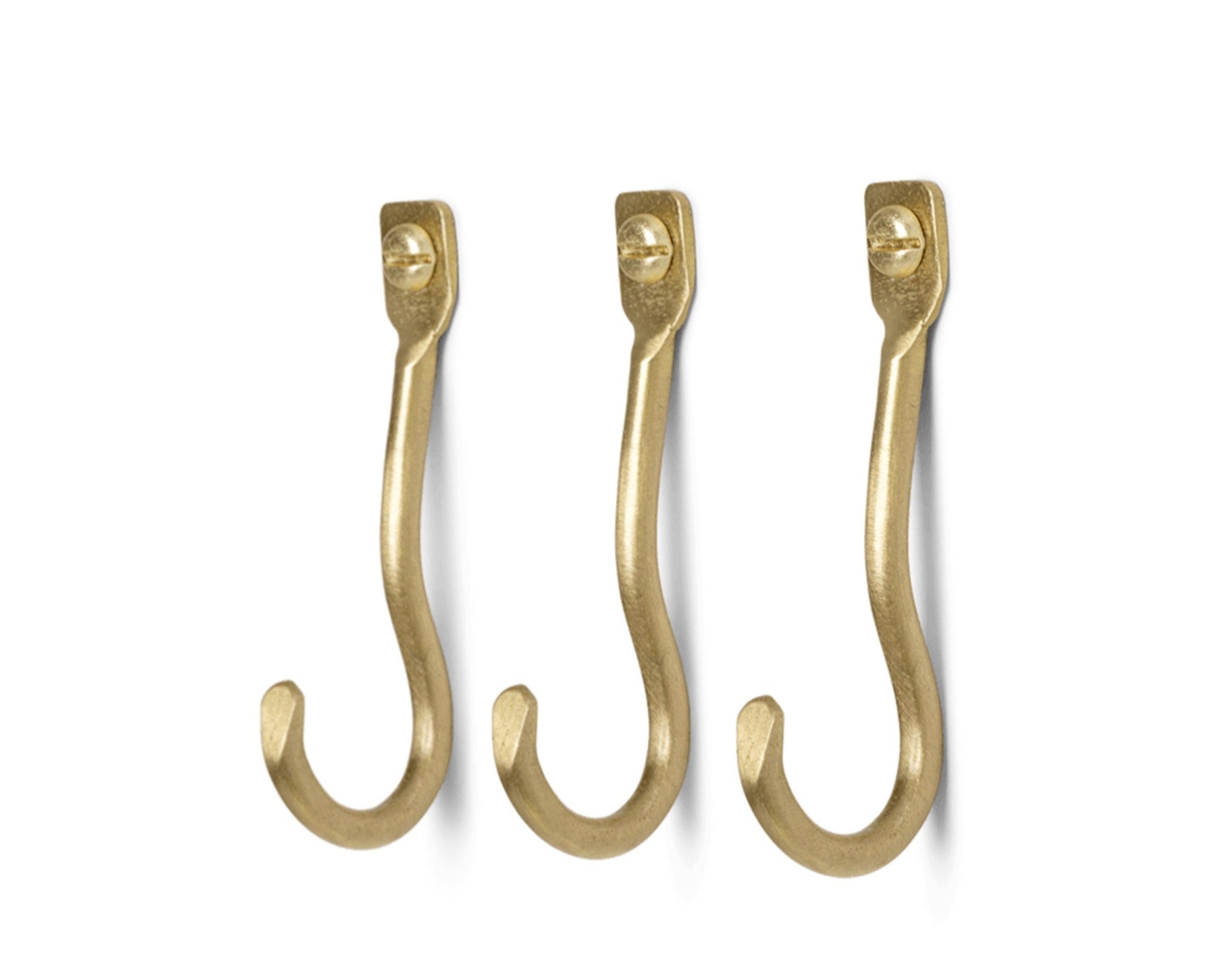 CURVATURE brass hanger set