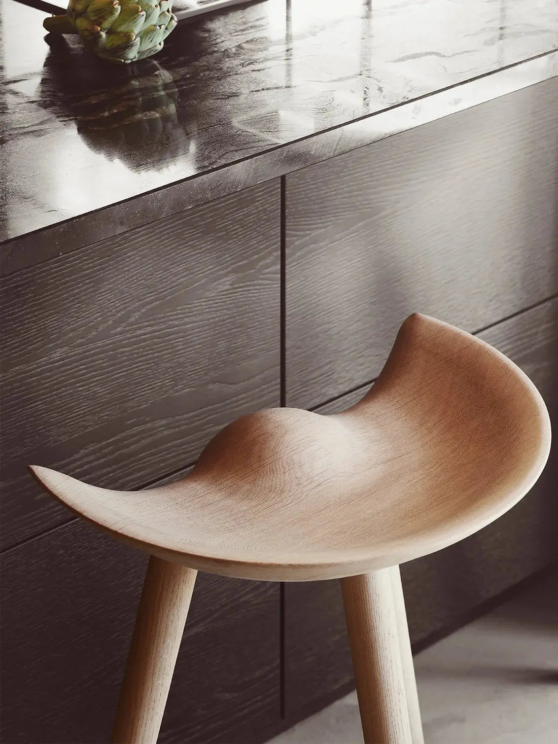 Hocker ML 42 dunkles Eichenholz