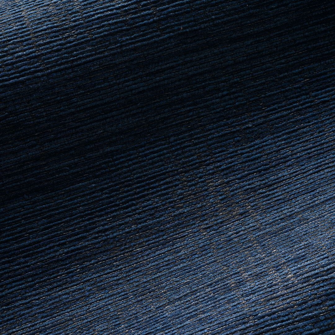 Textile wallpaper with a structural canvas look ORCADE - MARINE navy blue