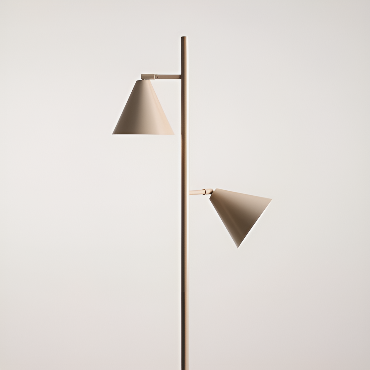 Stehleuchte FORM DUO beige