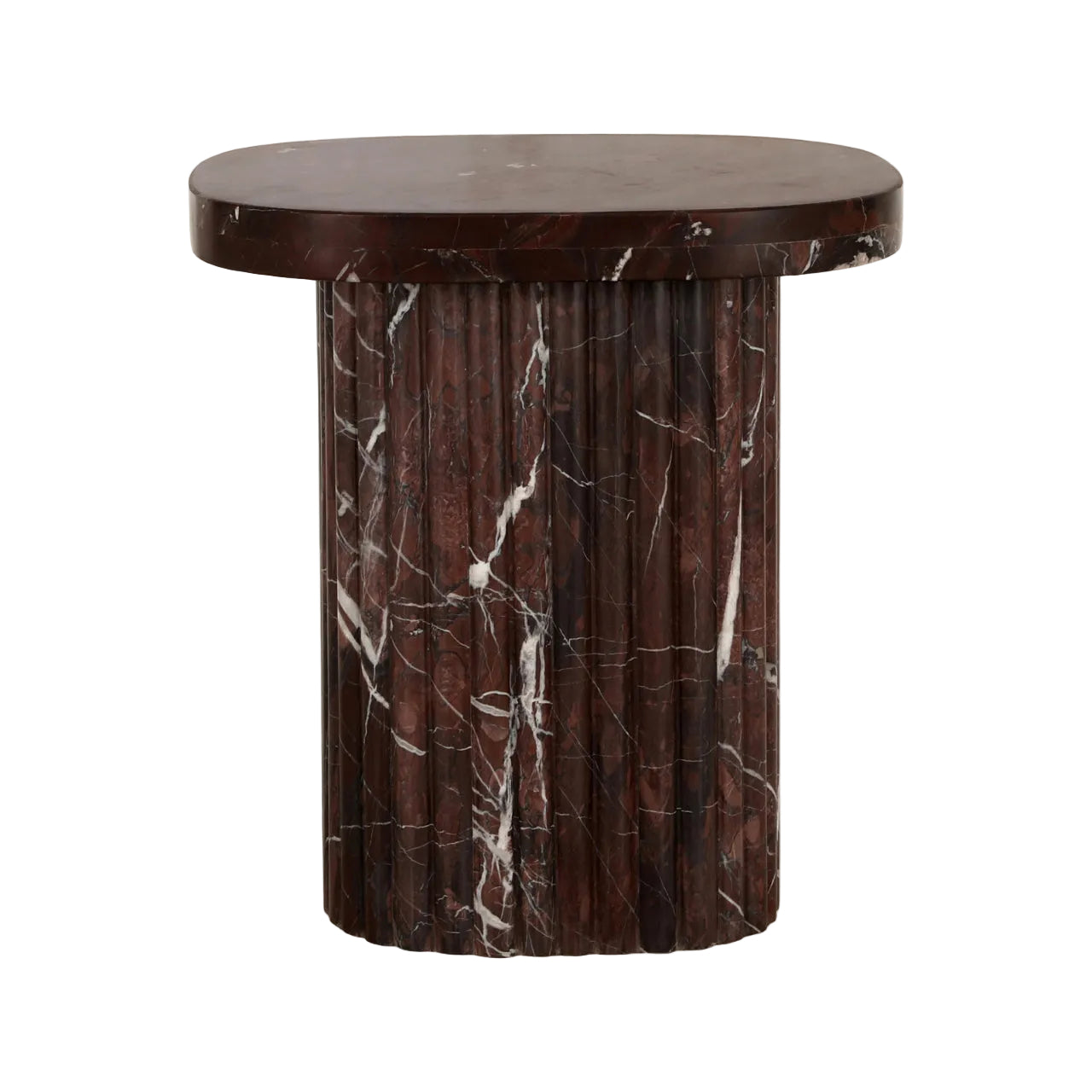 ORCHID Side Table Brown Marble