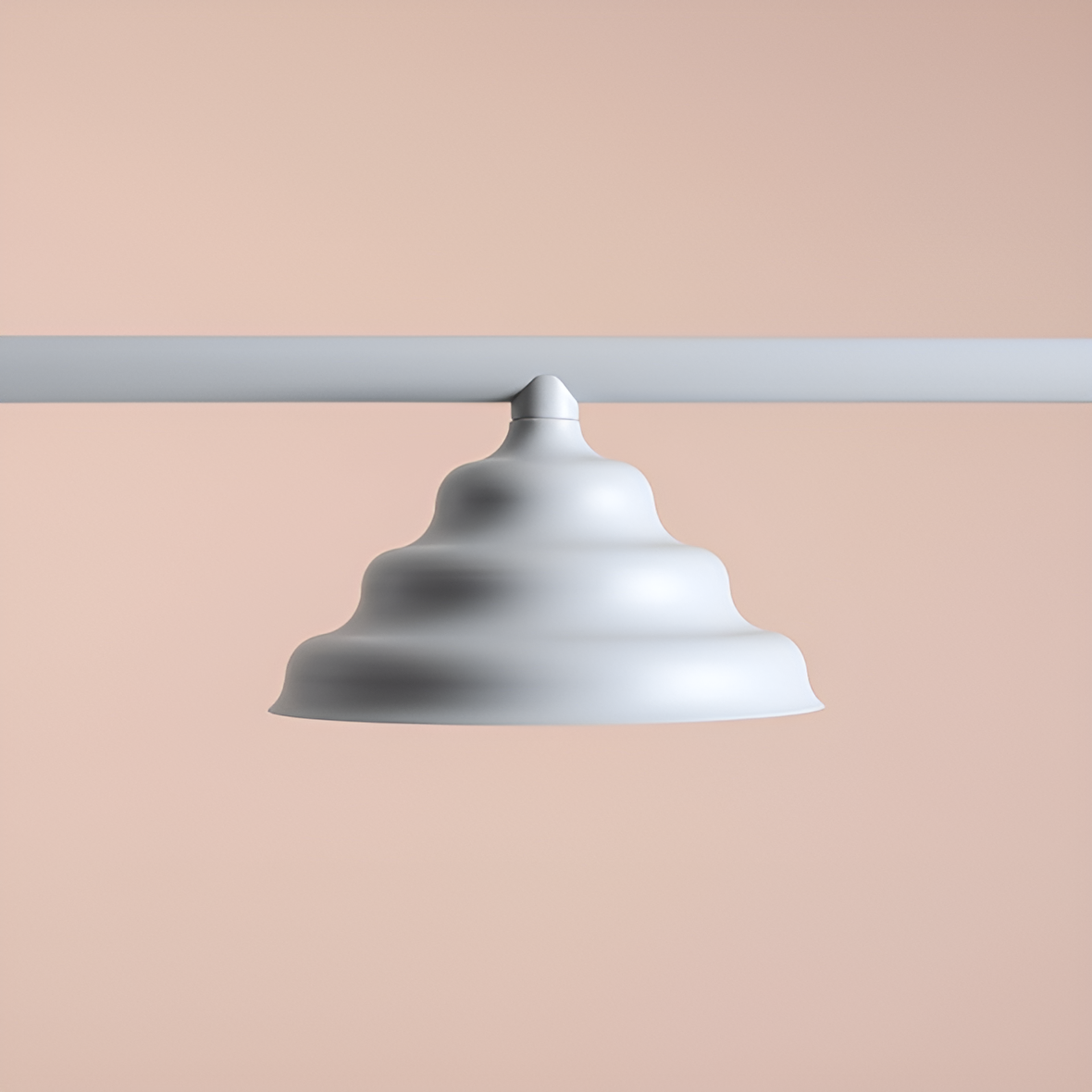 Hanging lamp wave gray trio